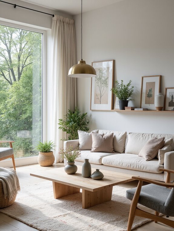 open airy cozy living