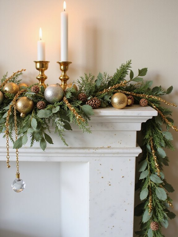 opulent gold garland styling