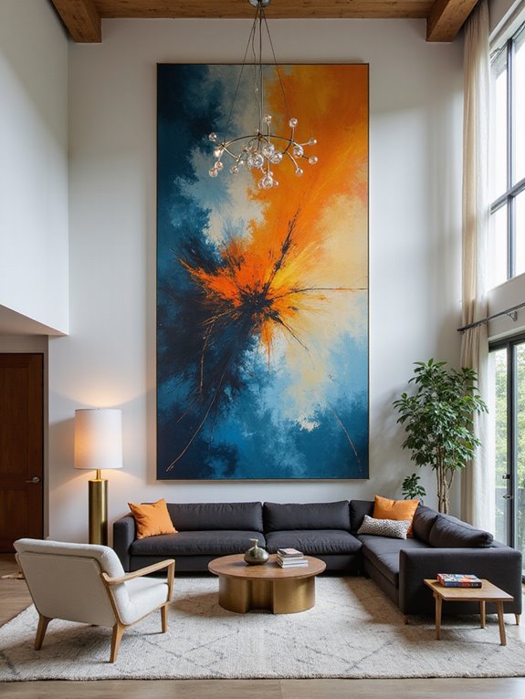 oversized art enhances spaces