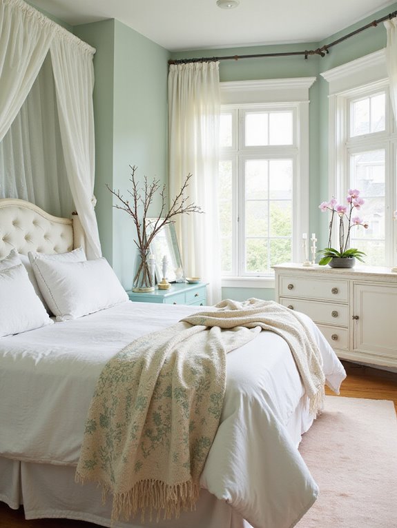 pastel white decor elegance