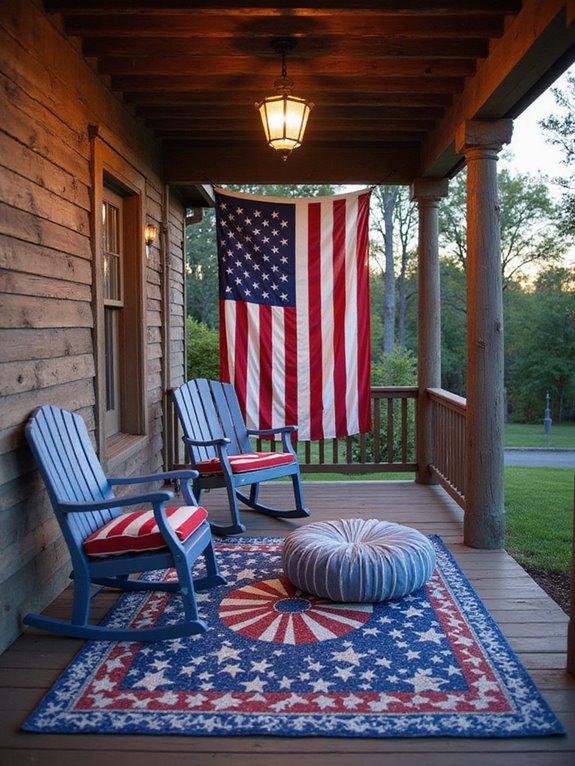 patriotic flag pillows ideas