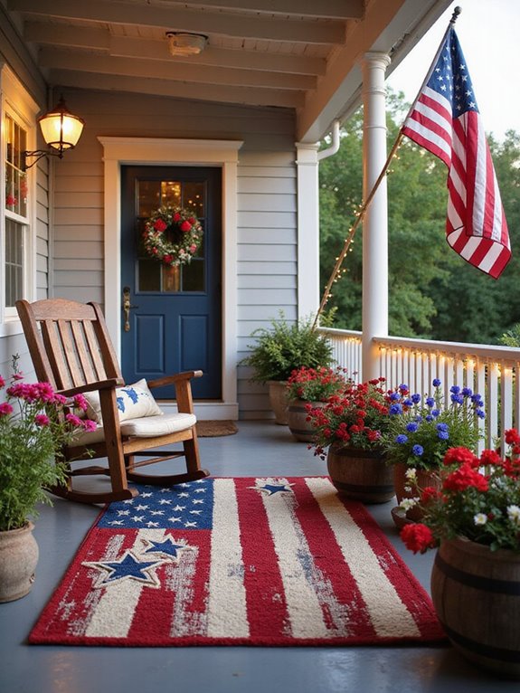 patriotic porch rug ideas