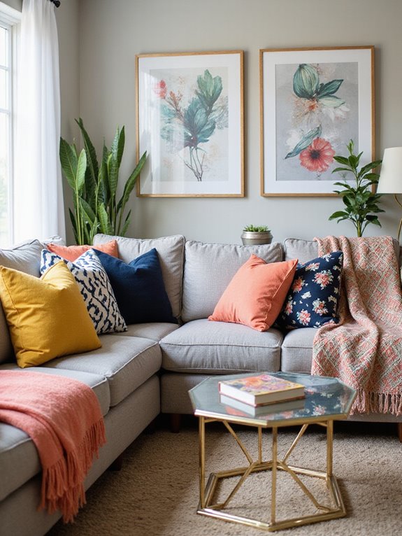 patterned couch transformation ideas