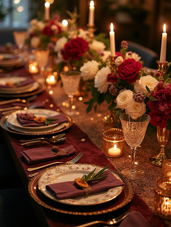 personalized guests table settings