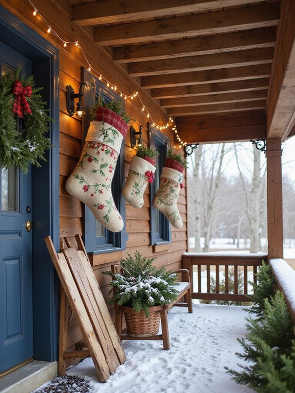 personalized outdoor christmas stockings