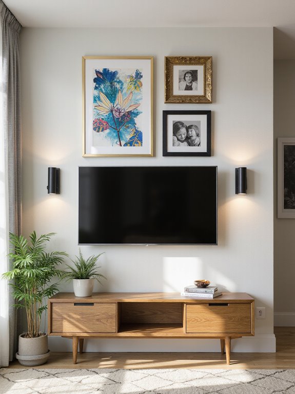 personalized tv area decor