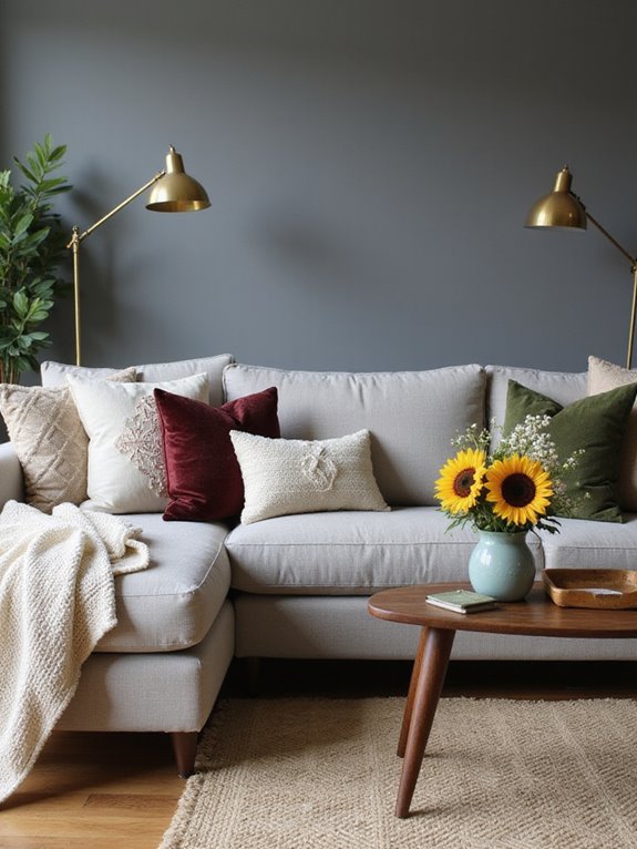 pillows and throws creativity