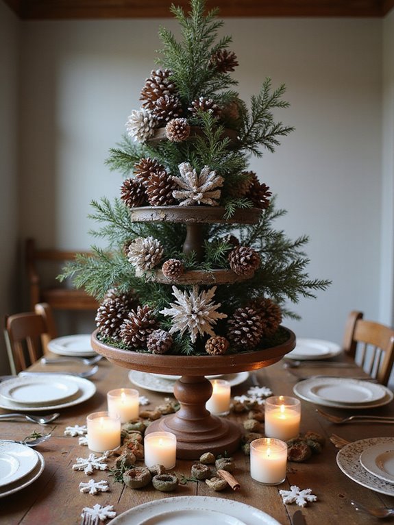 pinecone centerpiece craft project
