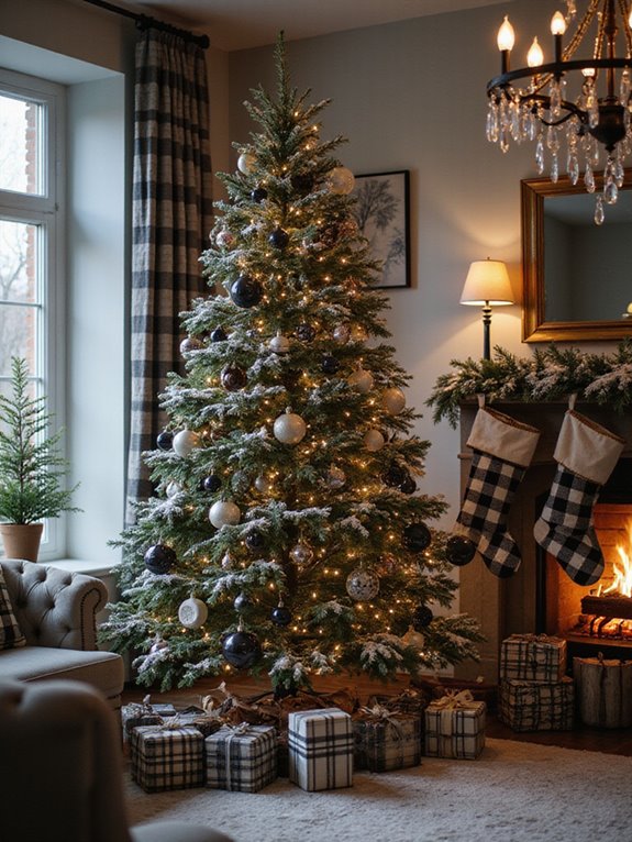 plaid ornaments for christmas