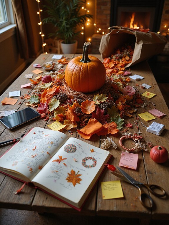 plan before decorating fall