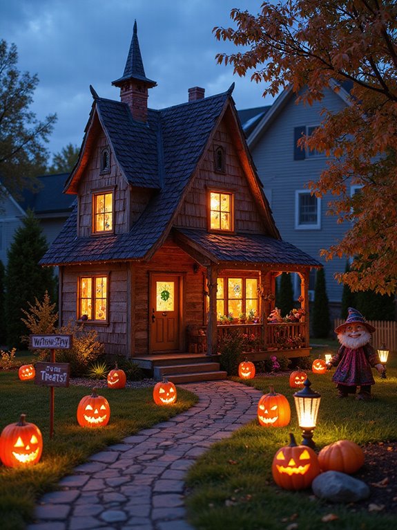 playful witches spooky decorations