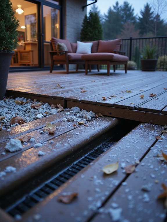 proper drainage and flooring