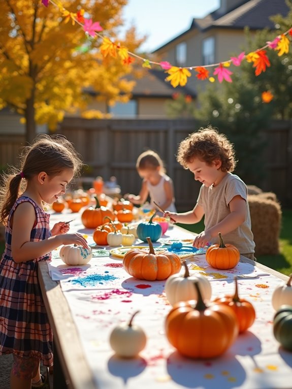 pumpkin painting halloween party