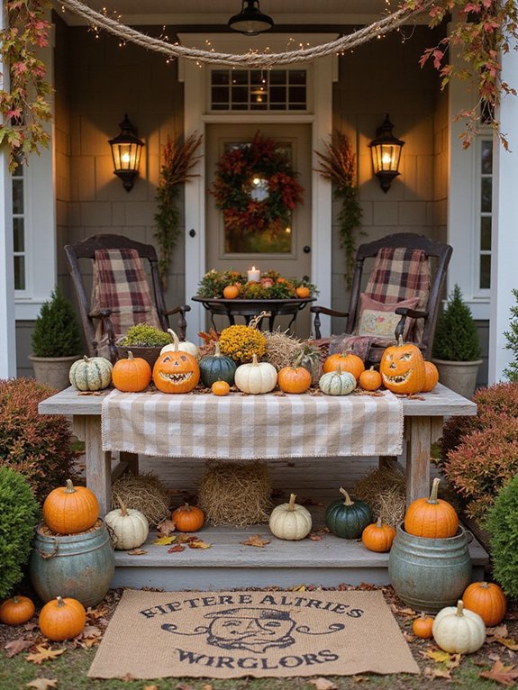 pumpkin porch decorating ideas