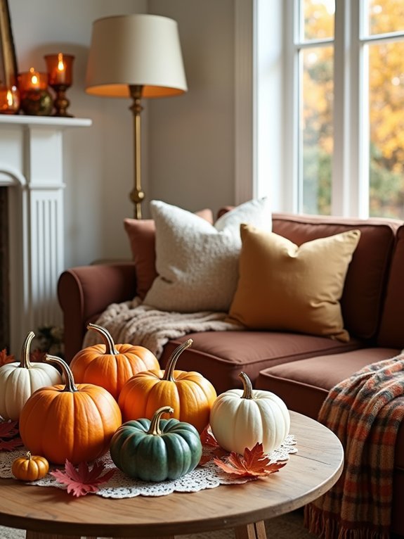 pumpkins as festive decor