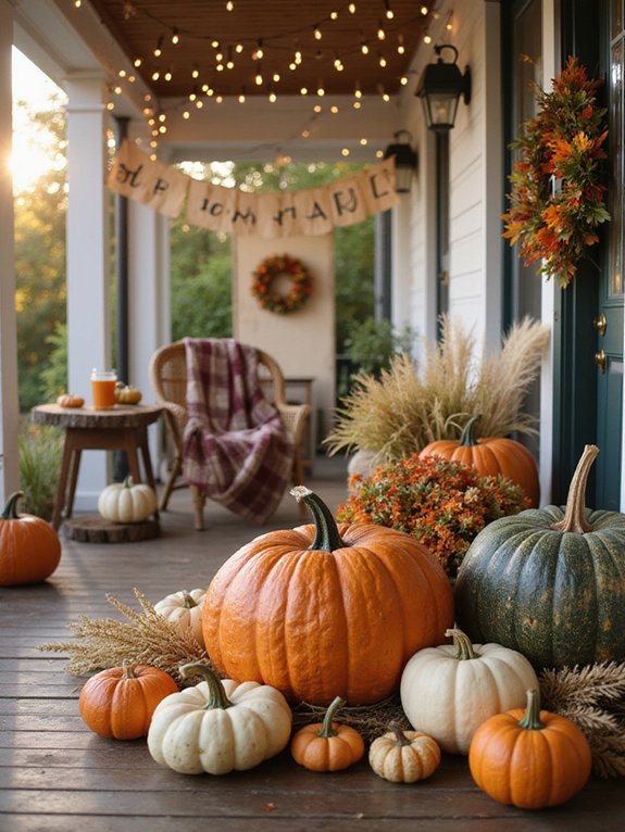 pumpkins enhance fall decor