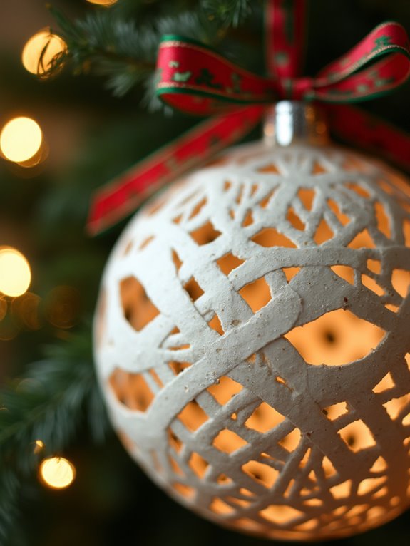 punch holes thread ribbon