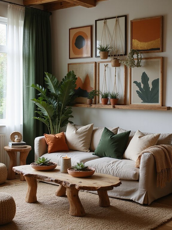 quick earthy living room makeover