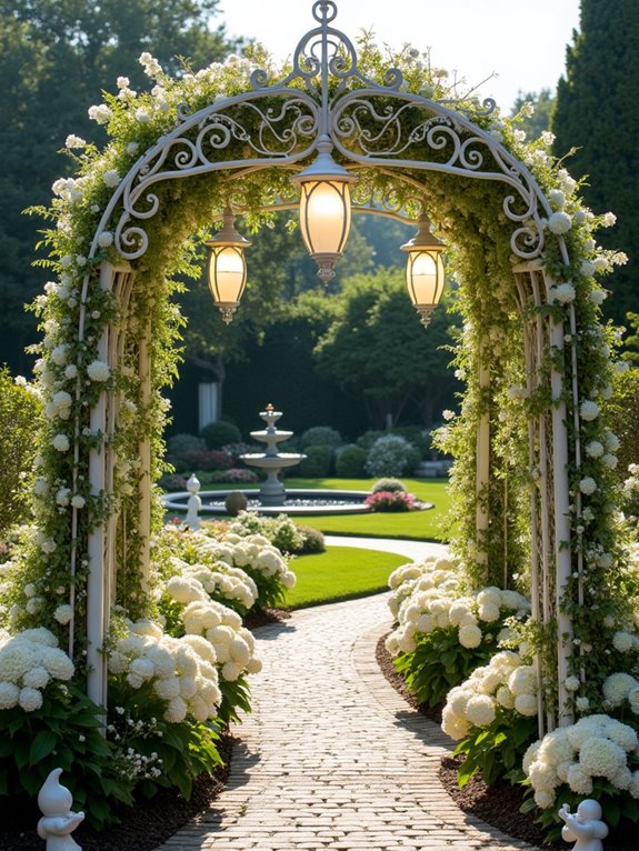 radiant solar powered garden lanterns