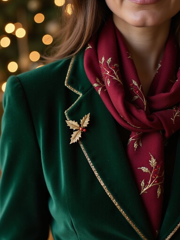 red and green outfits