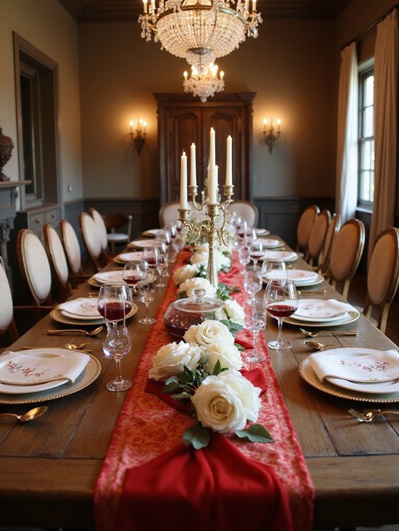 red and ivory elegance