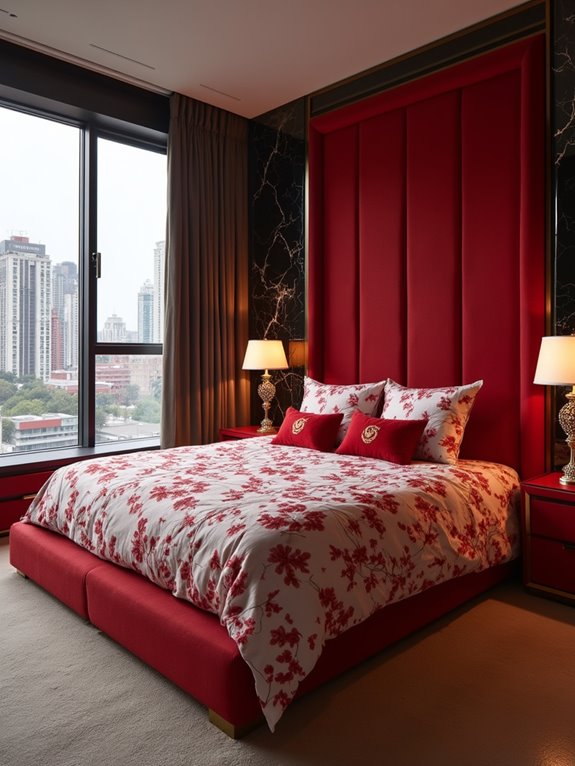 red velvet bedding inspiration