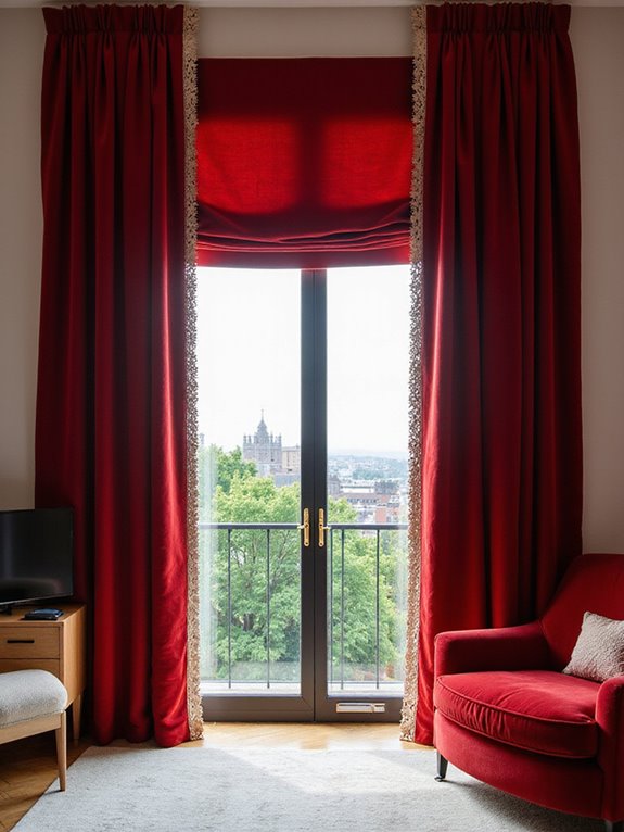 red velvet room decor