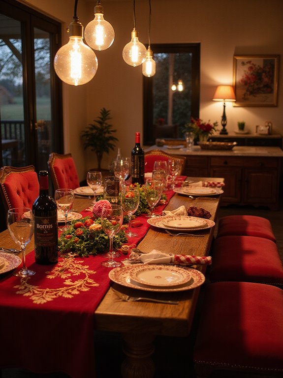 red wine themed decor elegance