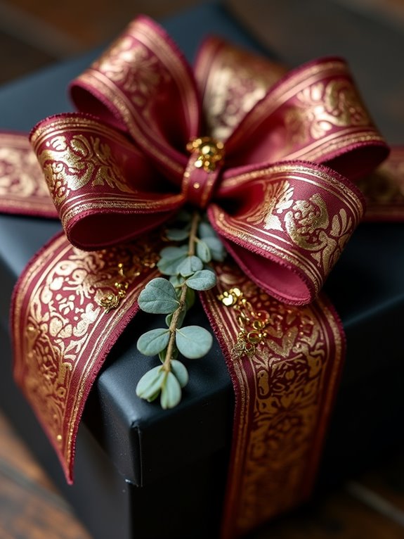 regal gold gift wrapping