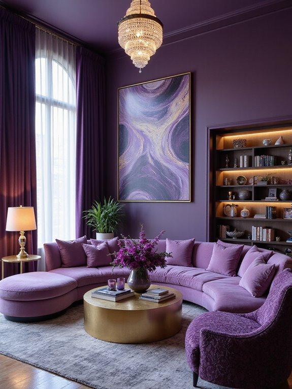 regal purples for elegance