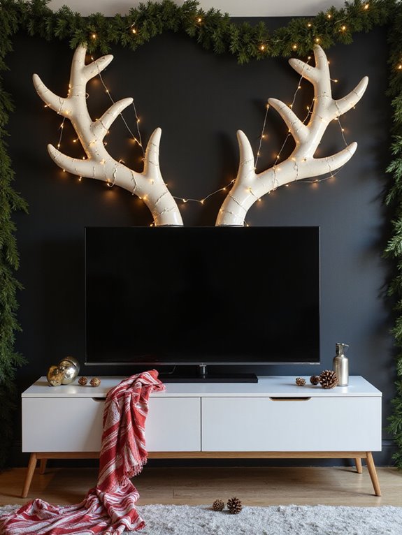 reindeer themed holiday decorations