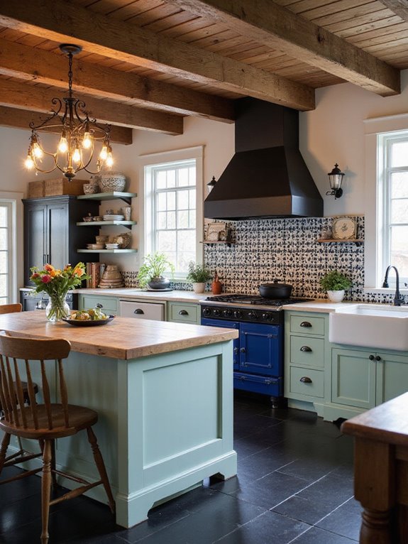 retro black kitchen gadgets