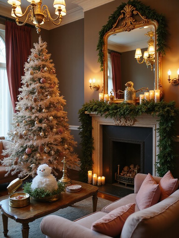 retro color glass ornaments