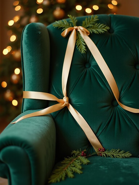 ribbon makeover for furniture