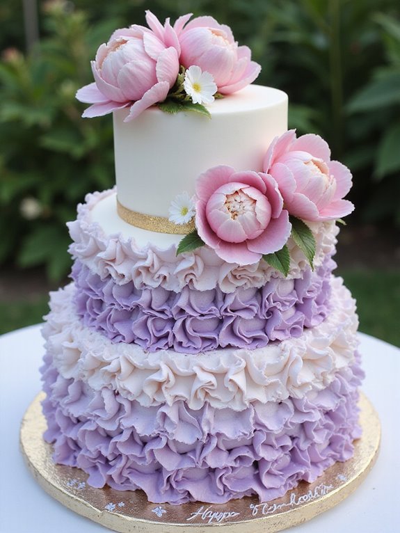 ruffled buttercream cake techniques