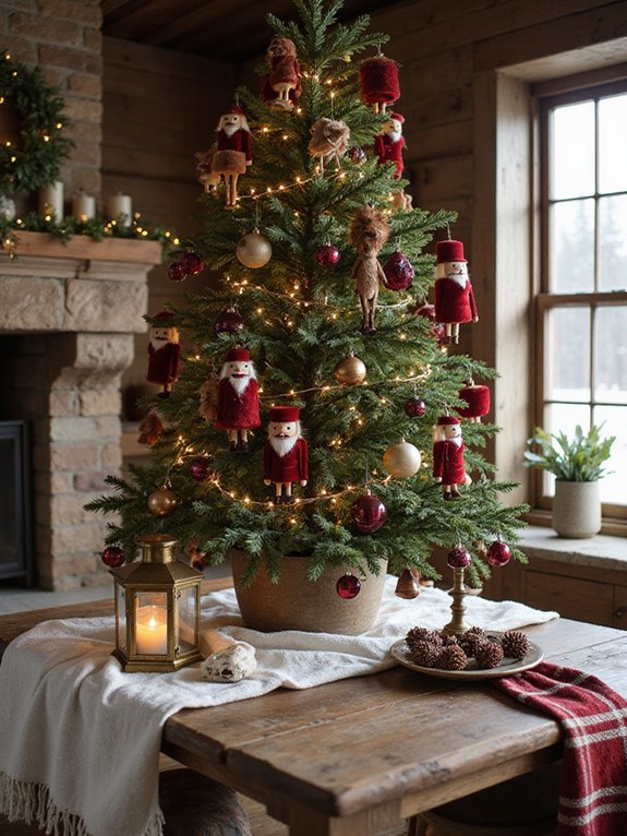 rustic christmas centerpiece creation