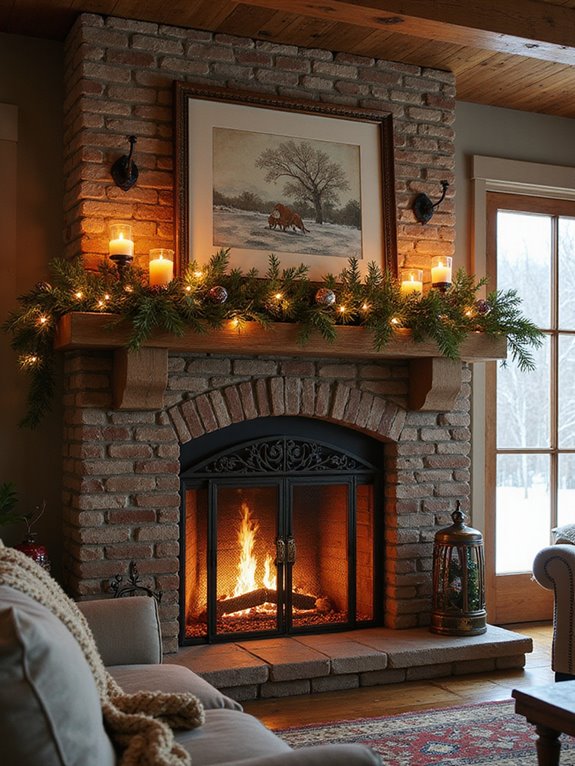 rustic christmas garland diy