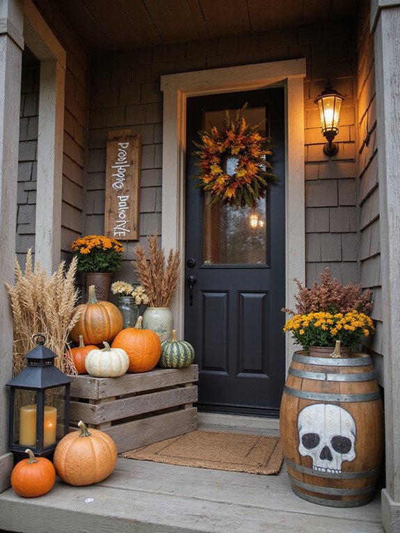 rustic farmhouse halloween decorations