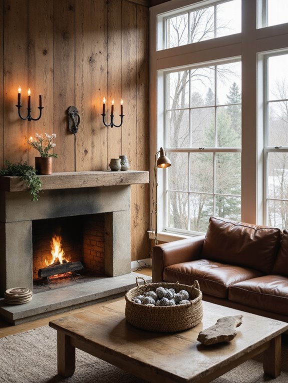 rustic minimalist style fusion