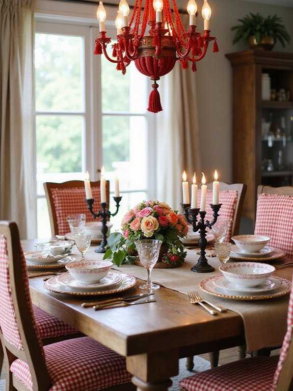 rustic red gingham charm