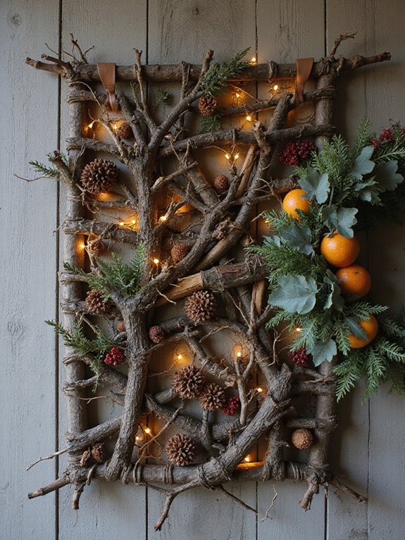 rustic twig table centerpiece