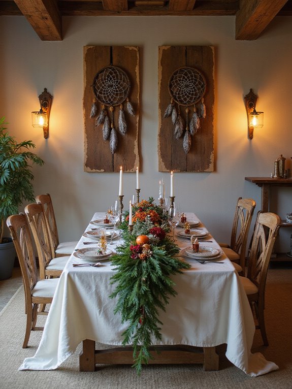 rustic winter landscape art