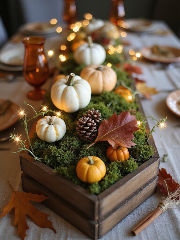 rustic wood autumn decor