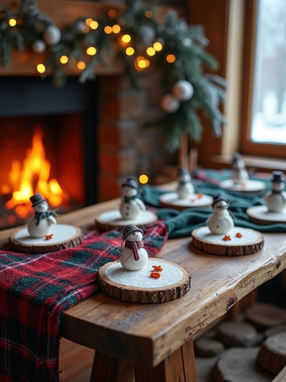 rustic wood slice coasters