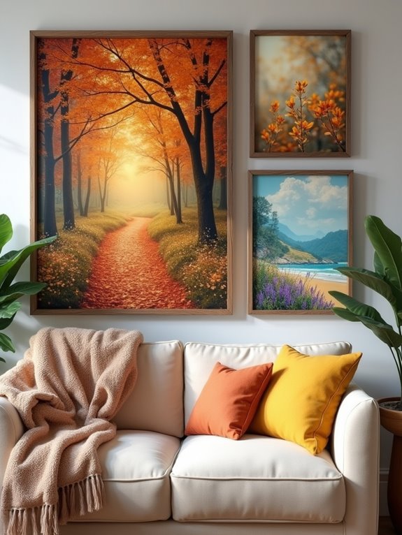 seasonal art wall refresh