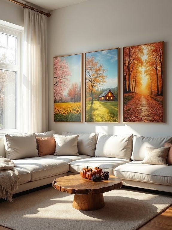 seasonal artwork decor rotation