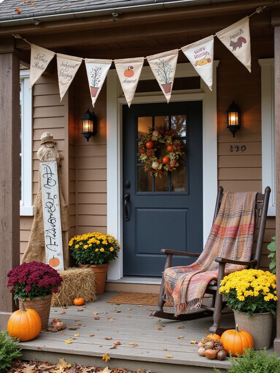 seasonal banners enhance atmosphere