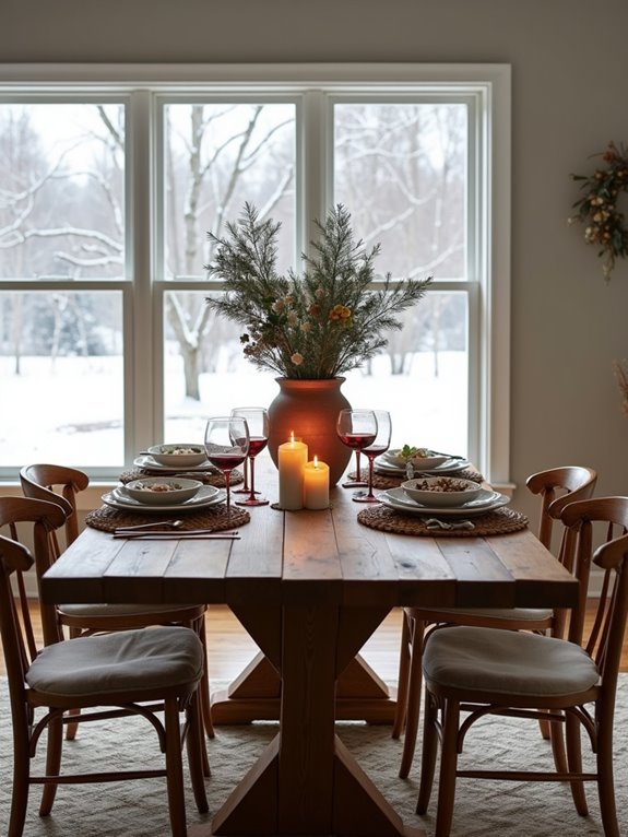 seasonal farmhouse table decor