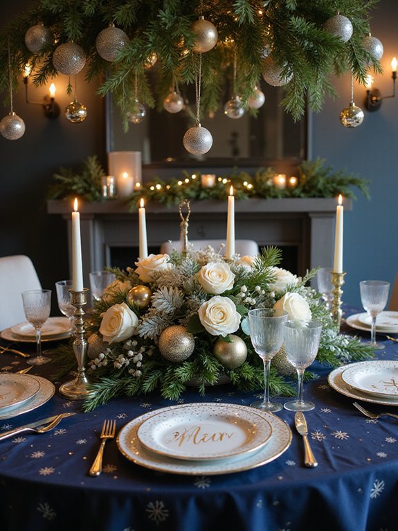 seasonal festive table decor