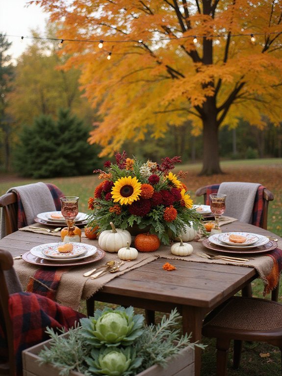 seasonal floral color arrangements